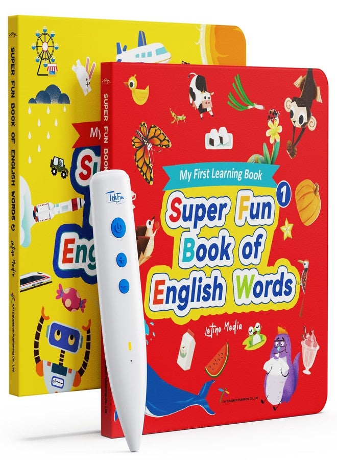 TEKFUN Talking Pen Books Sets, Learn to Read Sound Words Books with 500+ Interactive Games, Toddler Educational Birthday Gifts, Autism Sensory Games for Ages 1 2 3 4 5 6 - Image 1